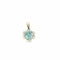 Pendentif Pendentif aigue-marine et diamants en or blanc 18 carats 58 Facettes 1664917