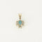 Pendentif Pendentif aigue-marine et diamants en or blanc 18 carats 58 Facettes 1664917