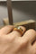 Bague 54 Bague vintage en or jaune 18k et or blanc, diamants 58 Facettes