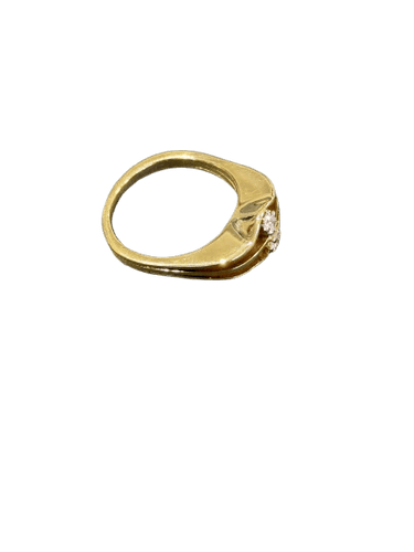 Bague 54 Bague vintage en or jaune 18k et or blanc, diamants 58 Facettes