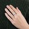 Bague 54 Bague cœur en or blanc 18 carats et 33 diamants 58 Facettes 2086203