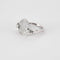 Bague 54 Bague cœur en or blanc 18 carats et 33 diamants 58 Facettes 2086203