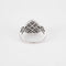 Bague 54 Bague cœur en or blanc 18 carats et 33 diamants 58 Facettes 2086203