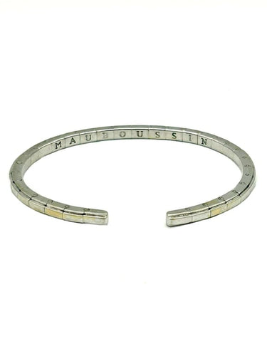 Bracelet Mauboussin - Bracelet jonc articulé en or blanc 18K et diamants 58 Facettes