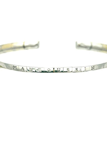 Bracelet Mauboussin - Bracelet jonc articulé en or blanc 18K et diamants 58 Facettes