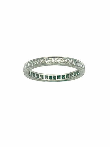 Bague 59 Alliance - Bague en or blanc et diamants 0,60 ct 58 Facettes