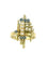Bague 55 Bague vintage en or jaune 18K, saphirs et diamants 58 Facettes