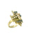 Bague 55 Bague vintage en or jaune 18K, saphirs et diamants 58 Facettes