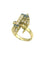 Bague 55 Bague vintage en or jaune 18K, saphirs et diamants 58 Facettes