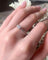 Bague 54 Bague de fiançailles en or blanc 18k et diamants 58 Facettes