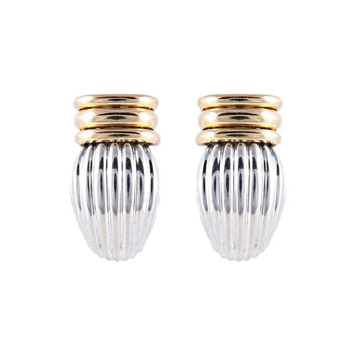 Boucles d'oreilles OJ Perrin - Boucles d’oreilles en or 18k et argent 58 Facettes