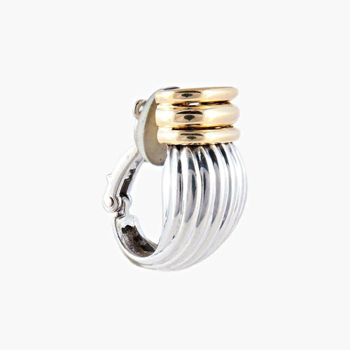 Boucles d'oreilles OJ Perrin - Boucles d’oreilles en or 18k et argent 58 Facettes