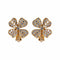 Boucles d'oreilles FRED - Clips d’oreilles Trèfle en or jaune 18K et diamants 58 Facettes