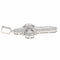Pendentif Croix princesse - Pendentif en or blanc et diamants 58 Facettes