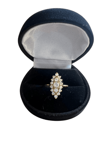Bague 52 Bague marquise en or jaune 18k et diamants 58 Facettes 3