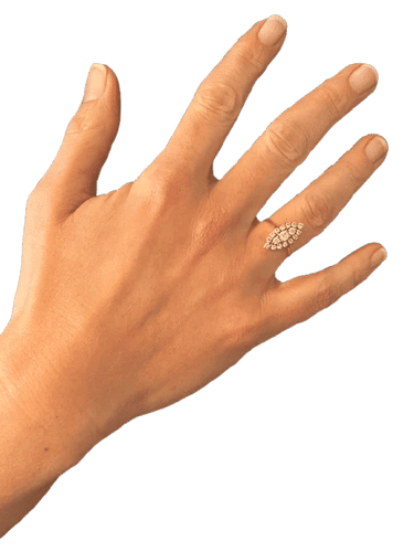 Bague 52 Bague marquise en or jaune 18k et diamants 58 Facettes 3