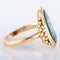 Bague 56 Bague camée sur onyx en or jaune 18k 58 Facettes