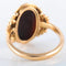 Bague 56 Bague camée sur onyx en or jaune 18k 58 Facettes