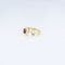 Bague 50 Bague en or jaune 18 carats au rubis ovale et diamants 58 Facettes 001.41417