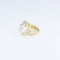 Bague 50.5 Bague en or jaune et or blanc 18k sertie de diamants 58 Facettes 001.39269