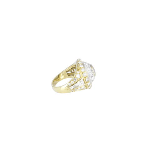 Bague 50.5 Bague en or jaune et or blanc 18k sertie de diamants 58 Facettes 001.39269