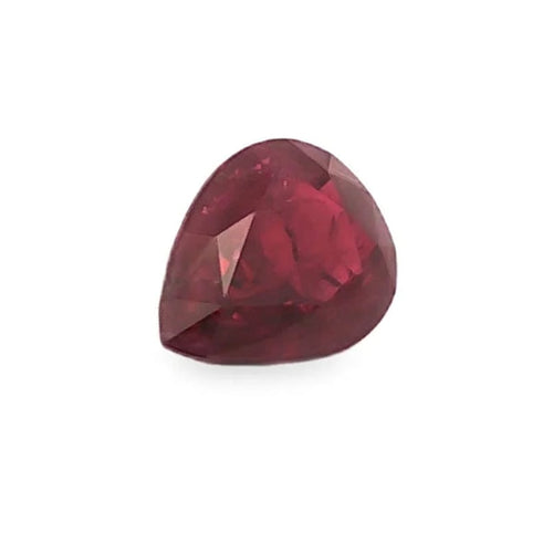 Rubis du Siam 4,47 ct taille poire 58 Facettes