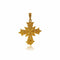 Pendentif Croix byzantine grecque vintage en or 18 carats 58 Facettes