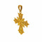 Pendentif Croix byzantine grecque vintage en or 18 carats 58 Facettes