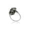 Bague 52 Bague Art déco en or gris 18 carats, onyx et diamants 58 Facettes