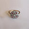 Bague 54 Bague en or jaune et gris 18 carats avec diamants et rubis 58 Facettes BAF042