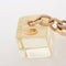 Collier Chanel Ice Cube - Collier vintage en métal doré et résine 58 Facettes
