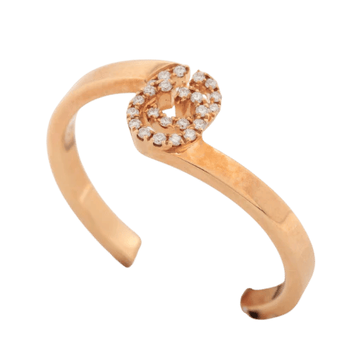 Bague 54 Gucci GG - Bague en or jaune 18 carats 58 Facettes
