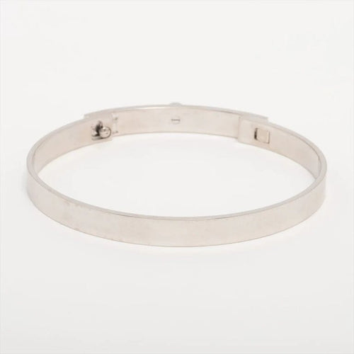 Bracelet Hermès Collier de chien - Bracelet en or blanc 18k et saphir rose 58 Facettes