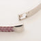 Bracelet Hermès Collier de chien - Bracelet en or blanc 18k et saphir rose 58 Facettes