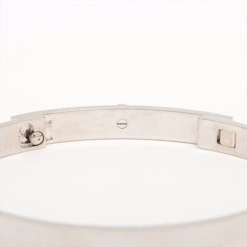 Bracelet Hermès Collier de chien - Bracelet en or blanc 18k et saphir rose 58 Facettes