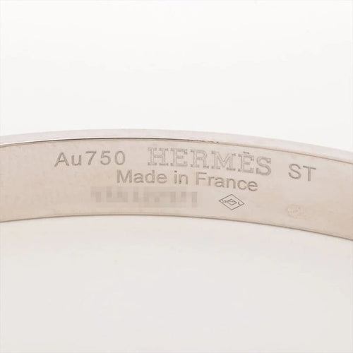 Bracelet Hermès Collier de chien - Bracelet en or blanc 18k et saphir rose 58 Facettes