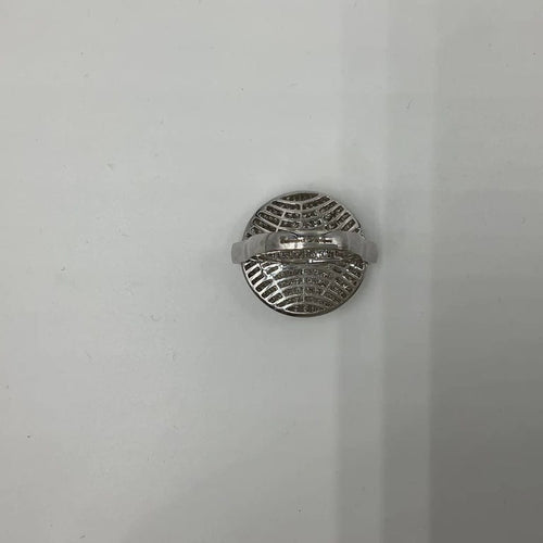 Bague 54 Édouard Nahum - Bague en or gris pavée de diamants 58 Facettes