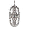 Pendentif Pendentif Art déco en or blanc 14 carats et diamants 58 Facettes 0020001607