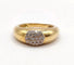 Bague 54 Bague jonc en or jaune 18K pavée de 24 diamants 58 Facettes