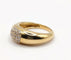 Bague 54 Bague jonc en or jaune 18K pavée de 24 diamants 58 Facettes