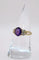 Bague 54 Bague vintage en or jaune 18K, améthyste et diamants 58 Facettes