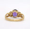 Bague 54 Bague vintage en or jaune 18K, améthyste et diamants 58 Facettes
