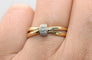 Bague 56 Bague en or jaune 18 carats sertie de 8 diamants 58 Facettes