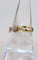 Bague 56 Bague en or jaune 18 carats sertie de 8 diamants 58 Facettes