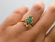 Bague 50.5 Bague marquise en or jaune 18 carats émeraude et diamants 58 Facettes