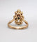 Bague 50.5 Bague marquise en or jaune 18 carats émeraude et diamants 58 Facettes