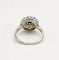 Bague 54 Bague marguerite en or blanc 18 carats, saphir et diamants 58 Facettes