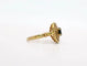 Bague 57 Bague Pompadour vintage en or jaune 18 carats, saphir et diamants 58 Facettes