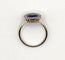 Bague 50.5 Bague Pompadour Art déco en or 18 carats à pierre bleue et diamants 58 Facettes