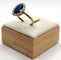 Bague 50.5 Bague Pompadour Art déco en or 18 carats à pierre bleue et diamants 58 Facettes